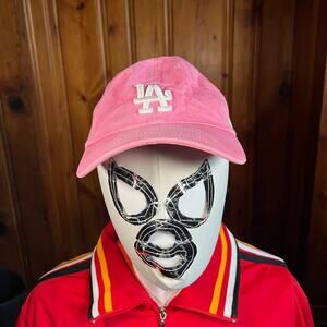 47 Brand OS LA Dodgers Pink Dad Hat Adjustable Corduroy Streetwear MLB